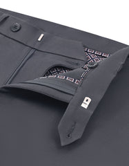D Grey Smart Fit Cotton Trouser FTC2648S-34