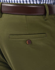 Olive Smart Fit Cotton Trouser FTC2650S-38