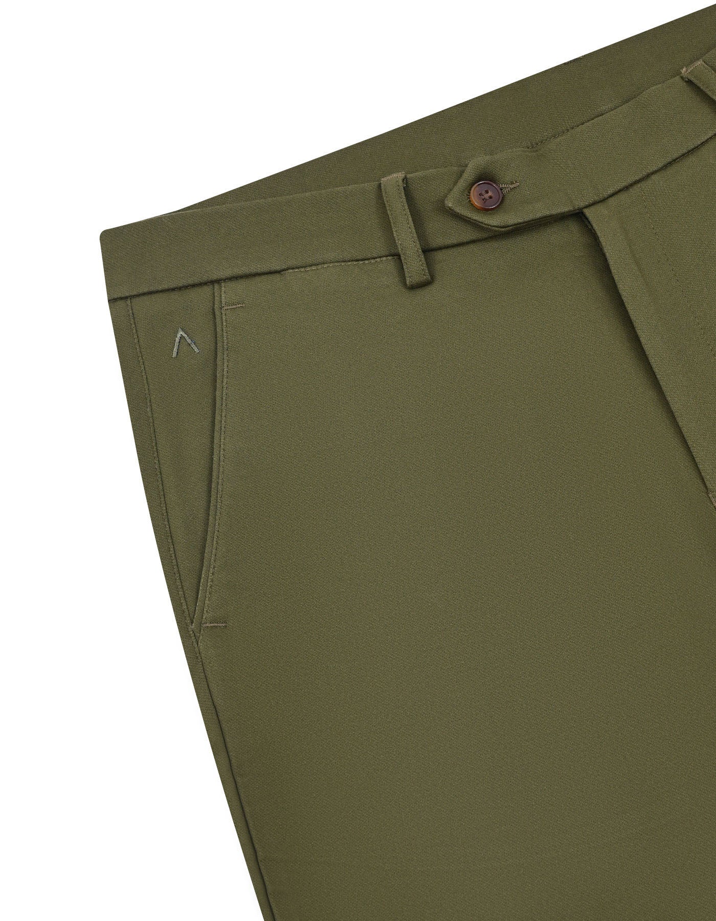 Olive Smart Fit Cotton Trouser FTC2650S-36