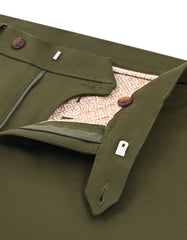 Olive Smart Fit Cotton Trouser FTC2650S-34
