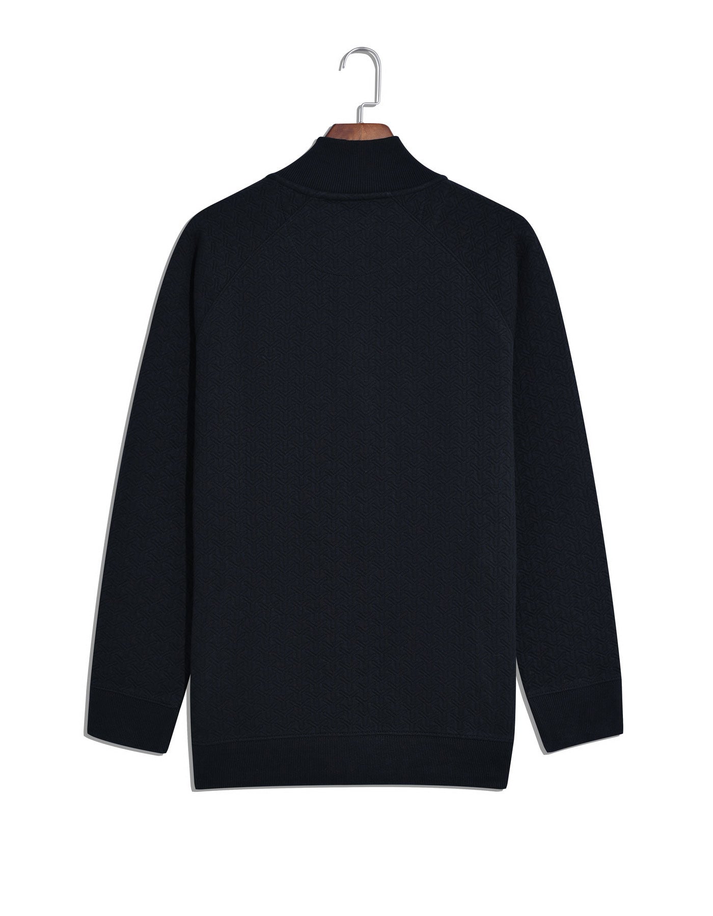 Black Texture Full Zipper