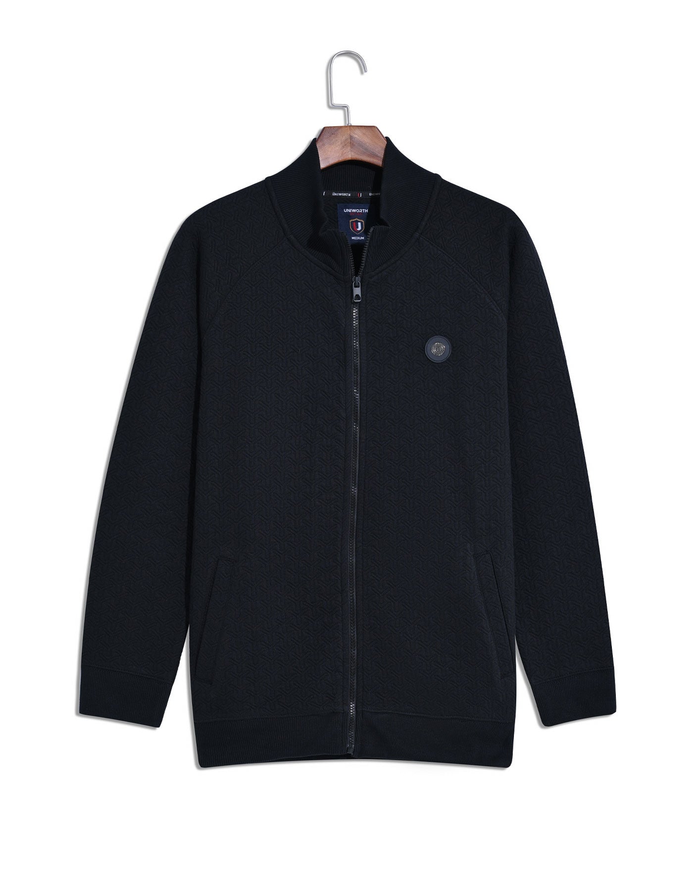 Zipper Black S FZ2403 Uniworth Full Zipper FZ2403-S