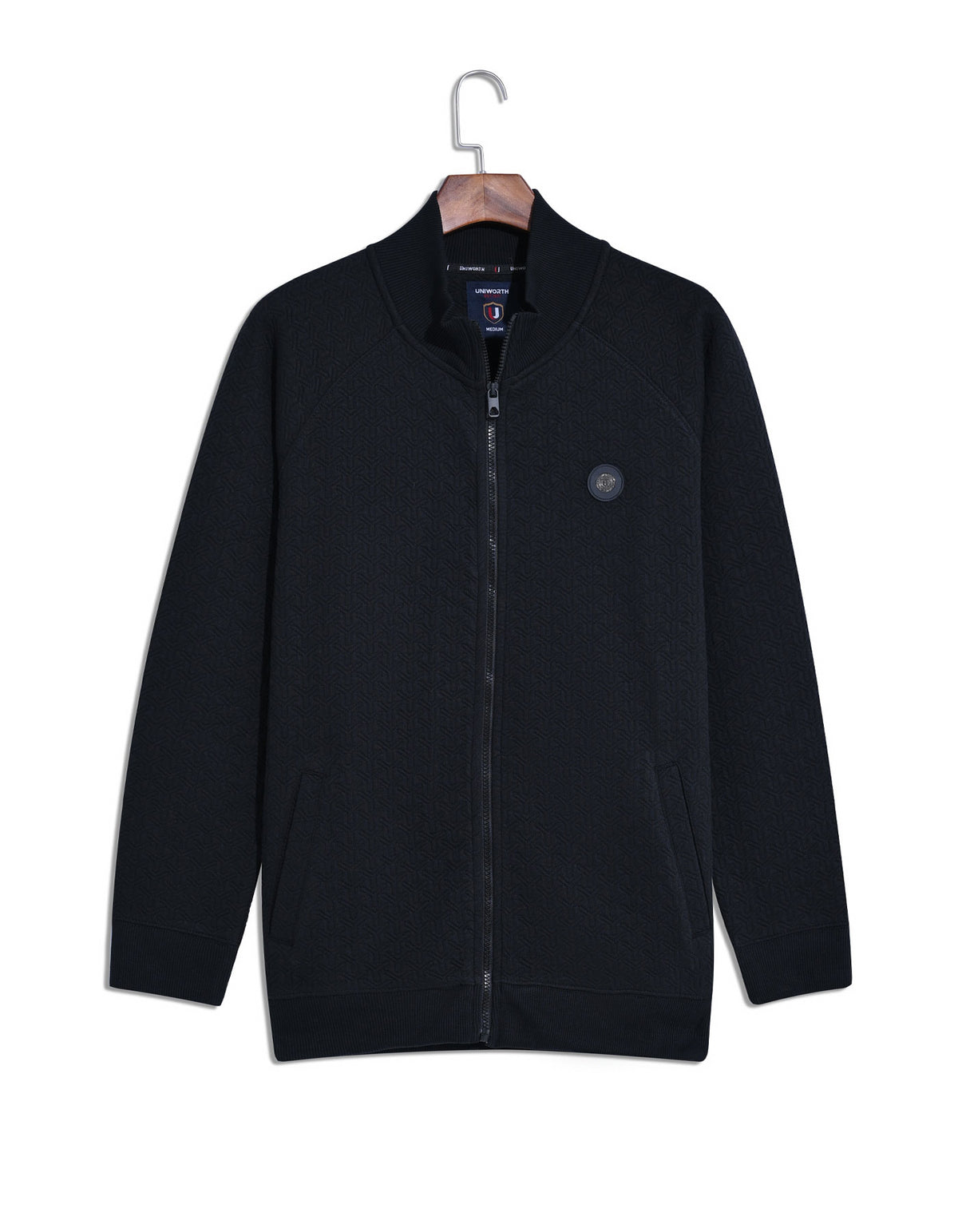 Zipper Black S FZ2403 Uniworth Full Zipper FZ2403-S