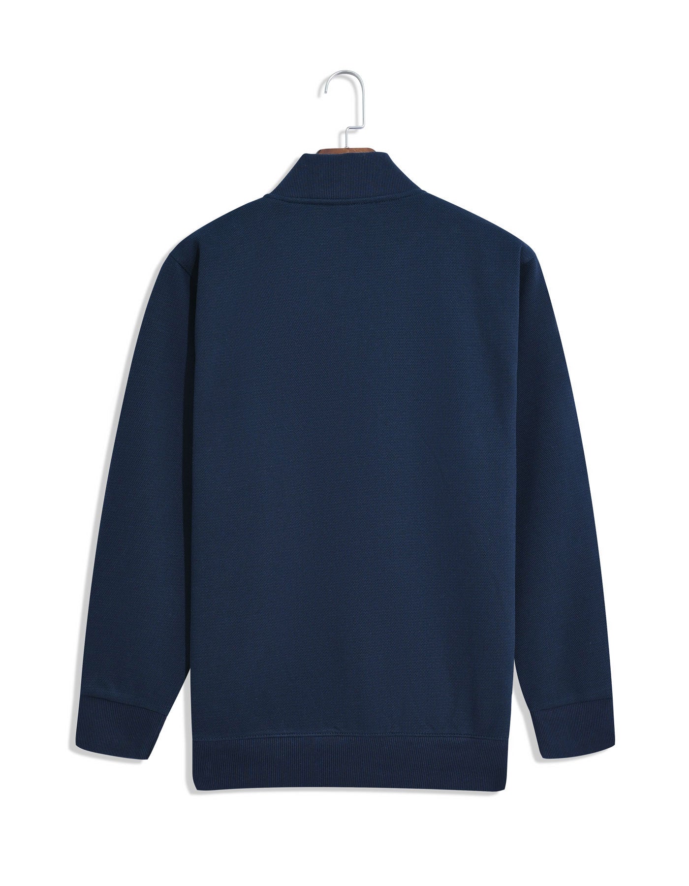 Navy Texture Full Zipper