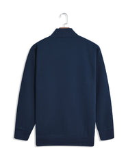Navy Texture Full Zipper