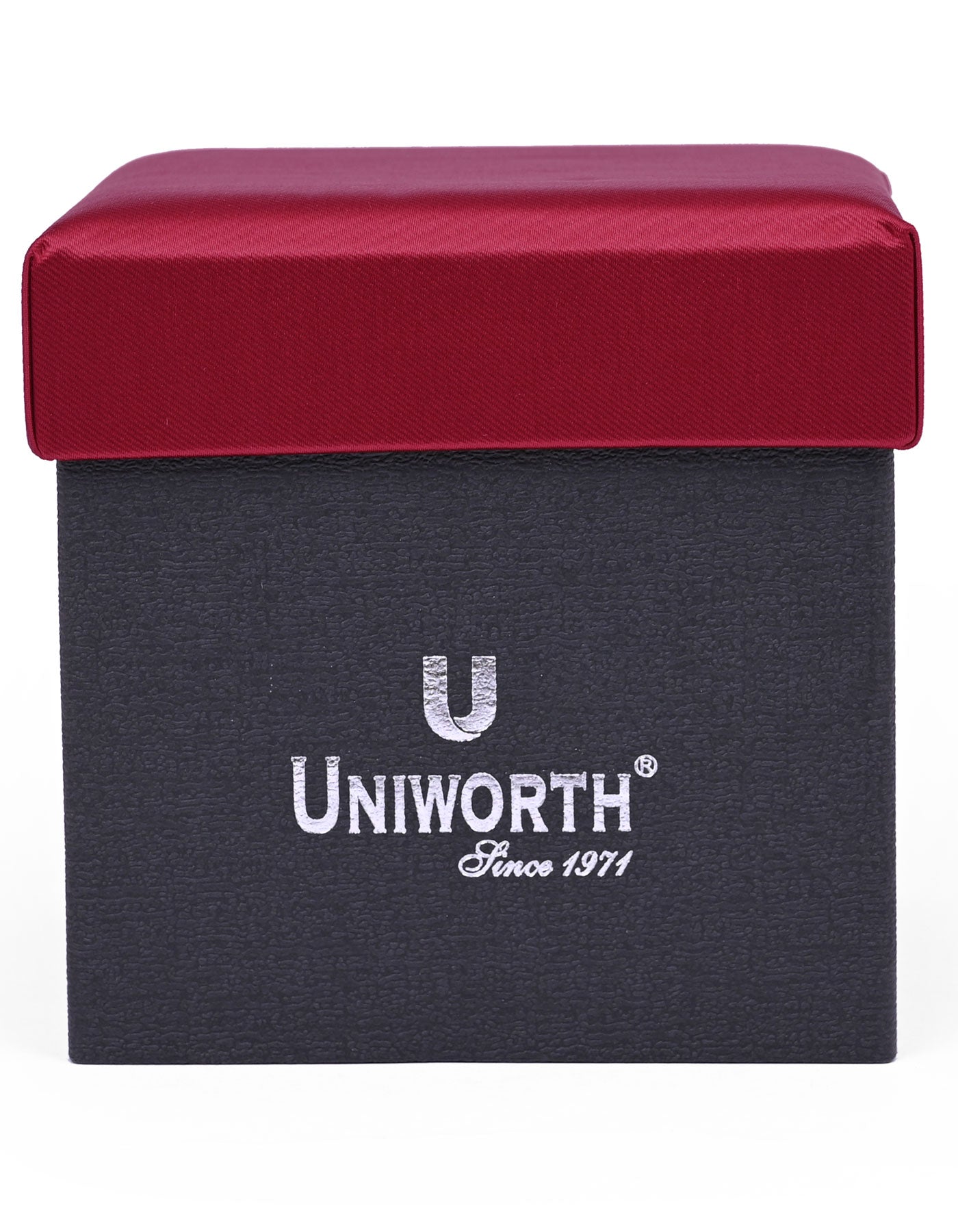 Red Plain Cufflink Tie Set