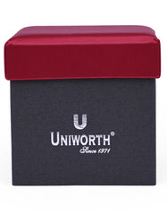 Red Plain Cufflink Tie Set
