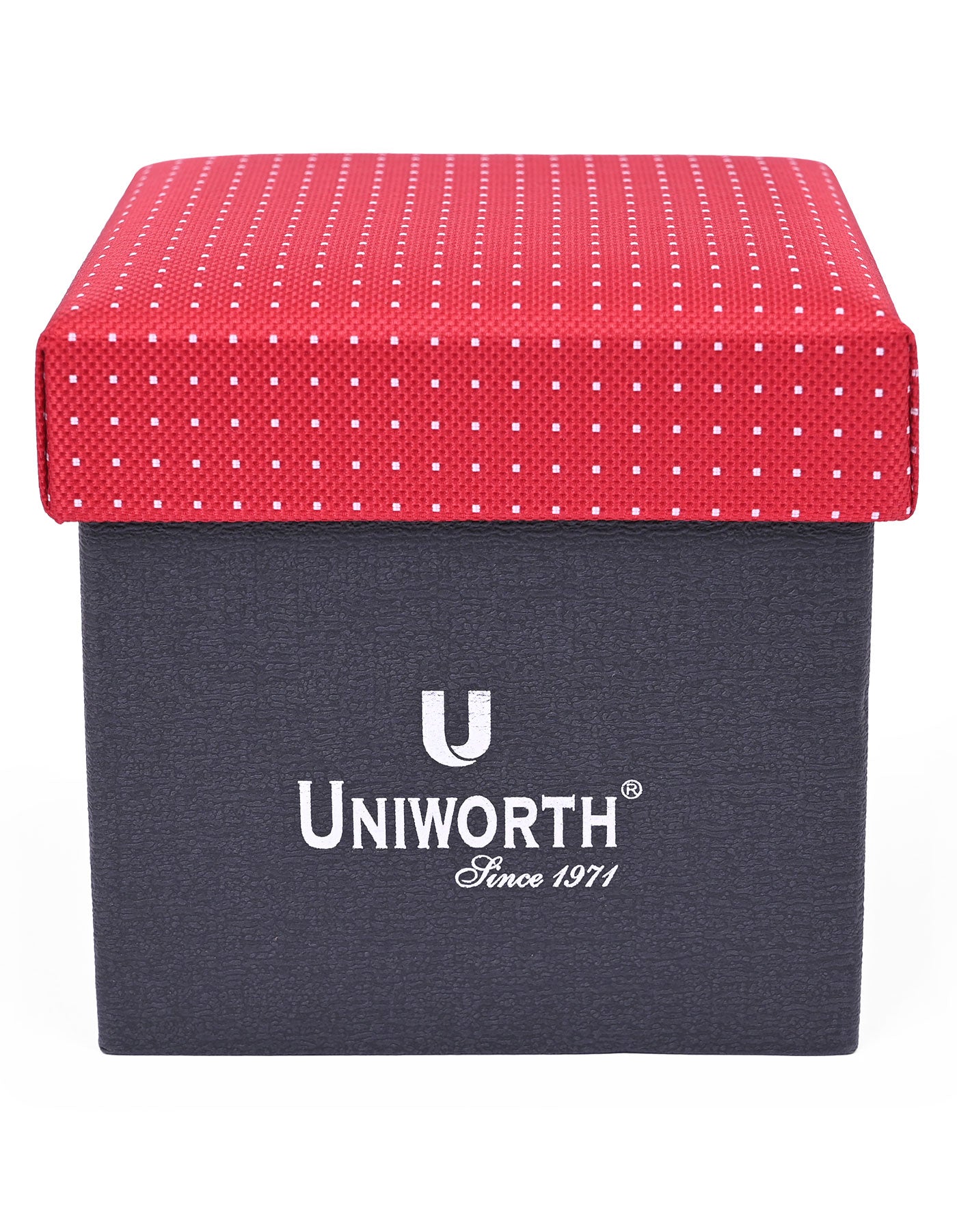 Red Dotted Cufflink Tie Set