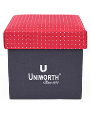 Red Dotted Cufflink Tie Set