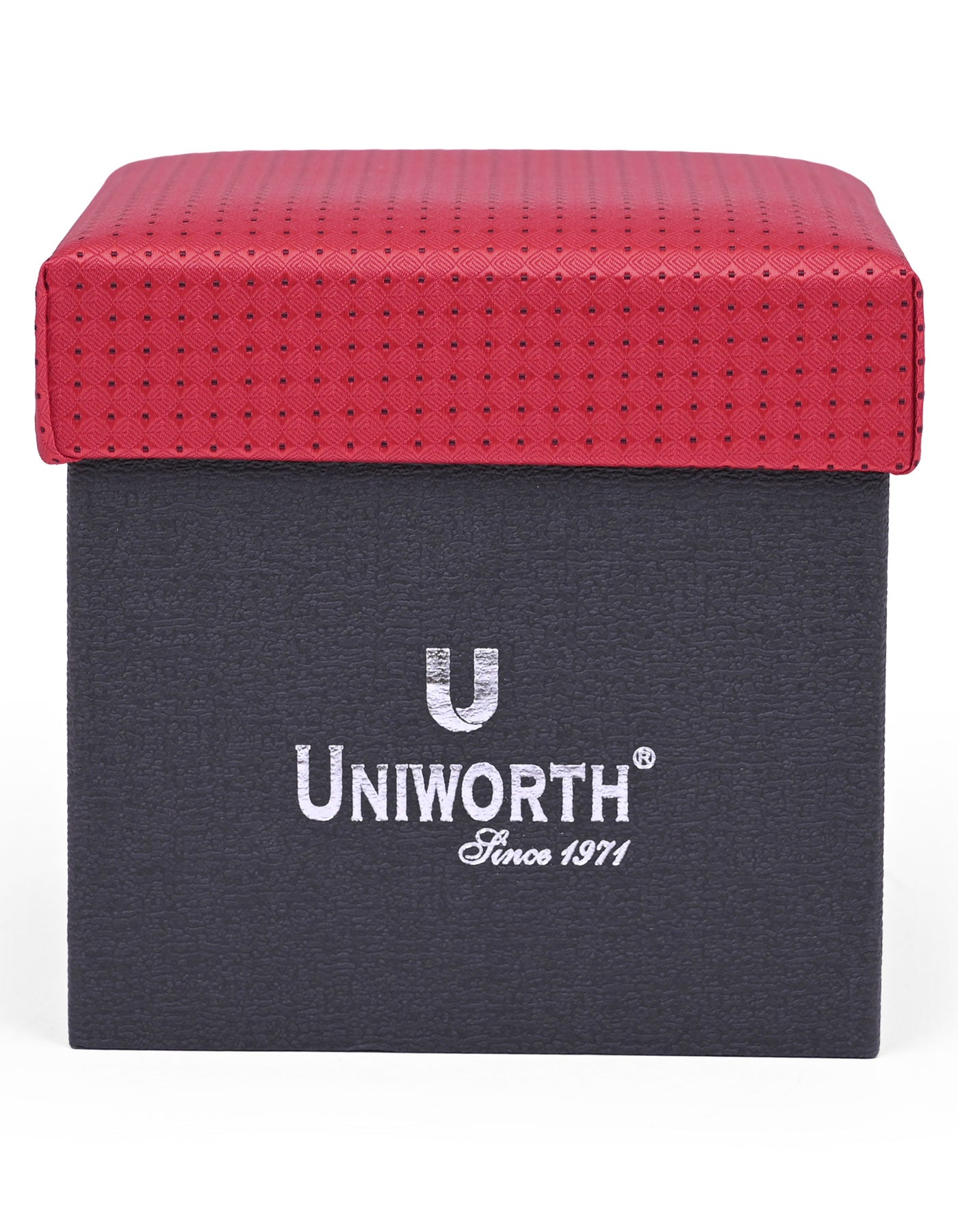 Red Geometric Cufflink Tie Set