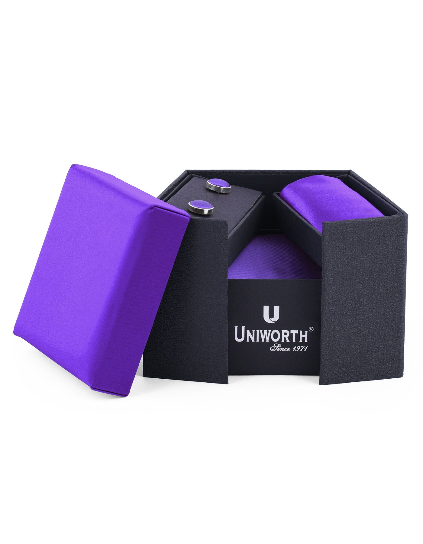 Plain Cufflink Tie Set