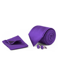 Plain Cufflink Tie Set
