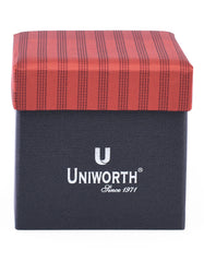 Maroon Stripe Cufflink Tie Set