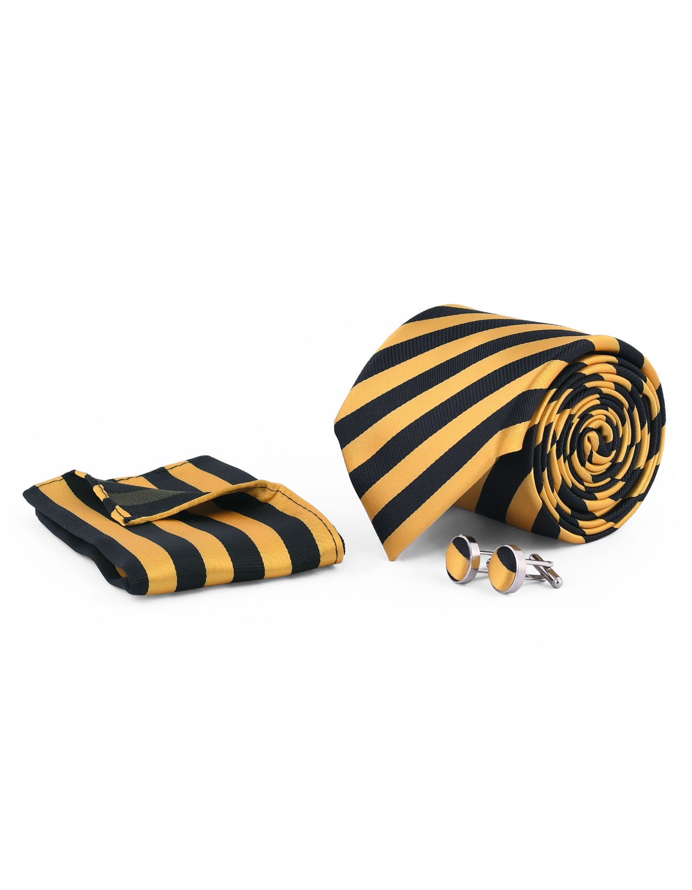Stripe Cufflink Tie Set
