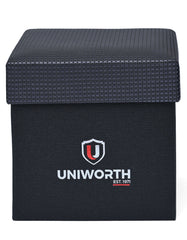 Black Geometric Cufflink Tie Set