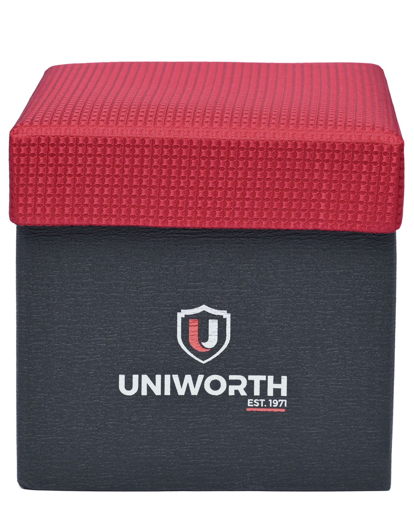 Red Geometric Cufflink Tie Set