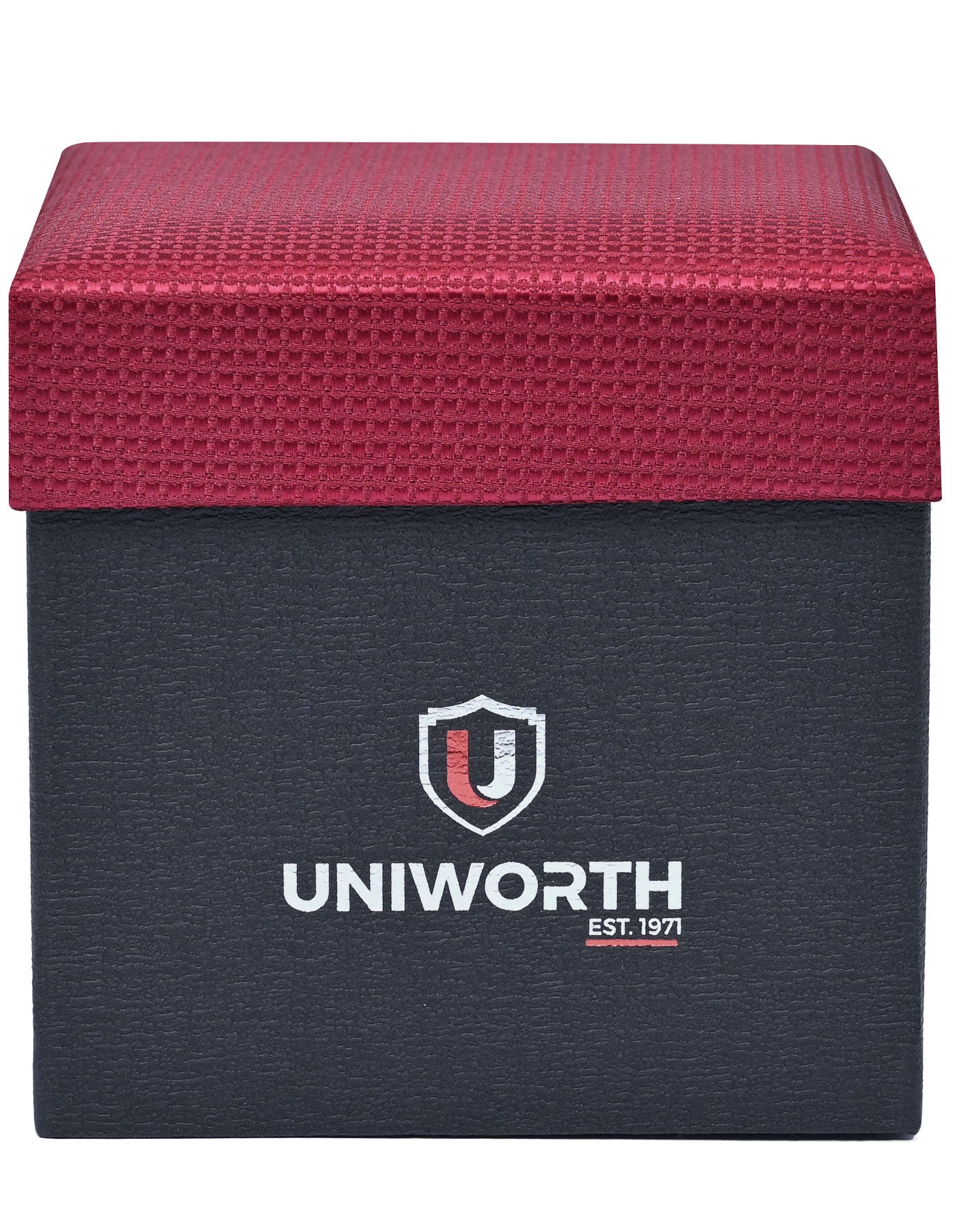 Red Geometric Cufflink Tie Set