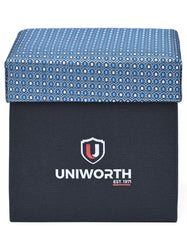 Teal Geometric Cufflink Tie Set