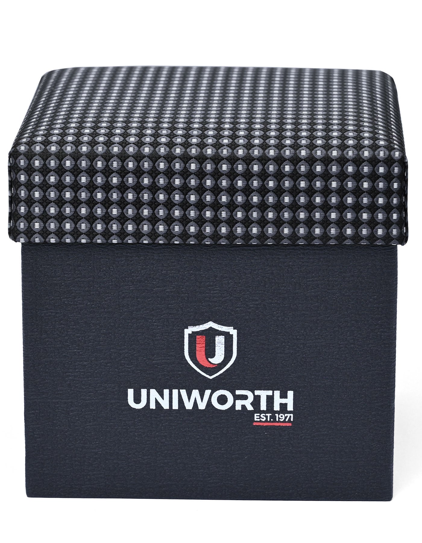 Black Geometric Cufflink Tie Set