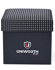 Black Geometric Cufflink Tie Set