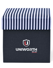 Blue Geometric Cufflink Tie Set