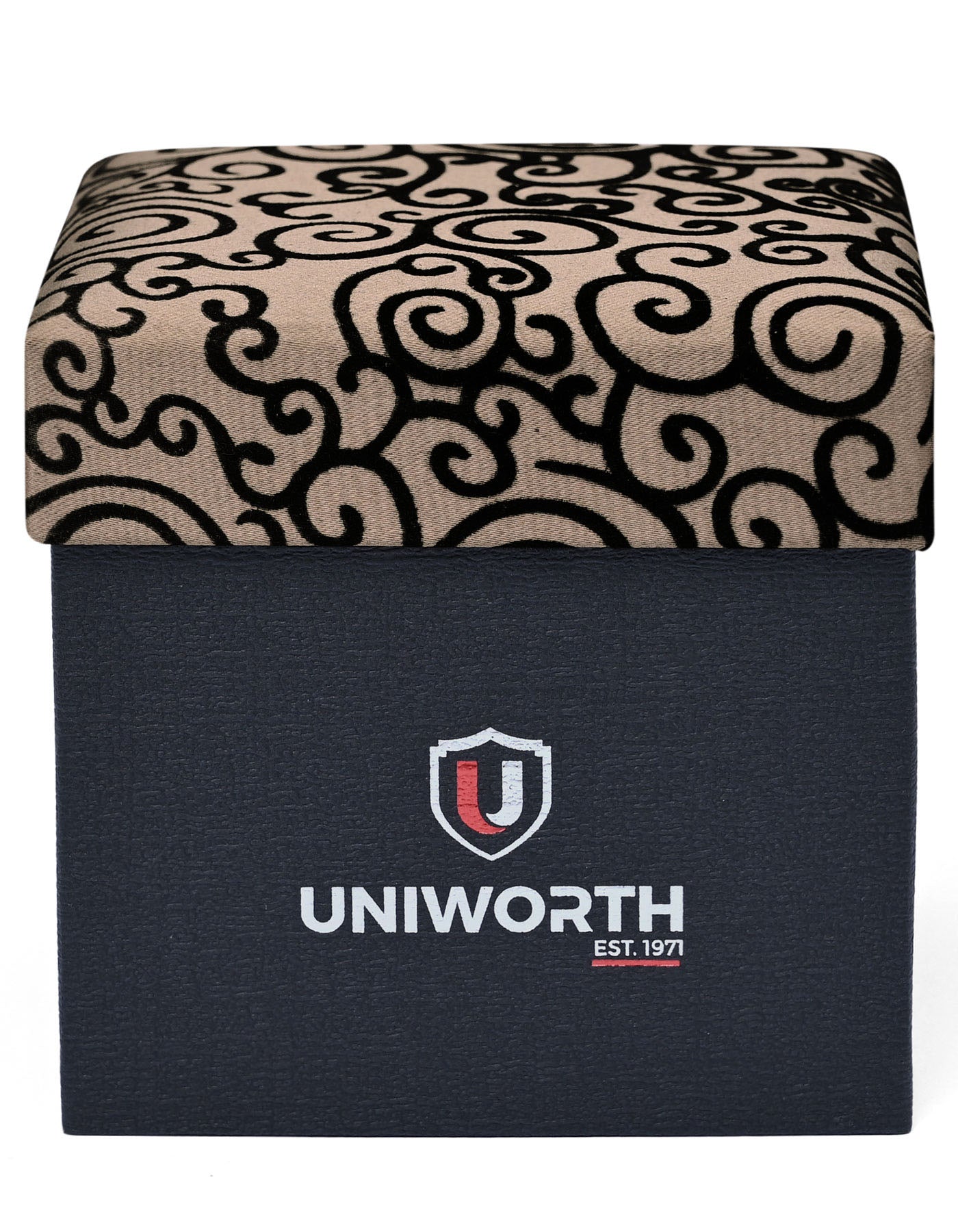 Brown Geometric Cufflink Tie Set