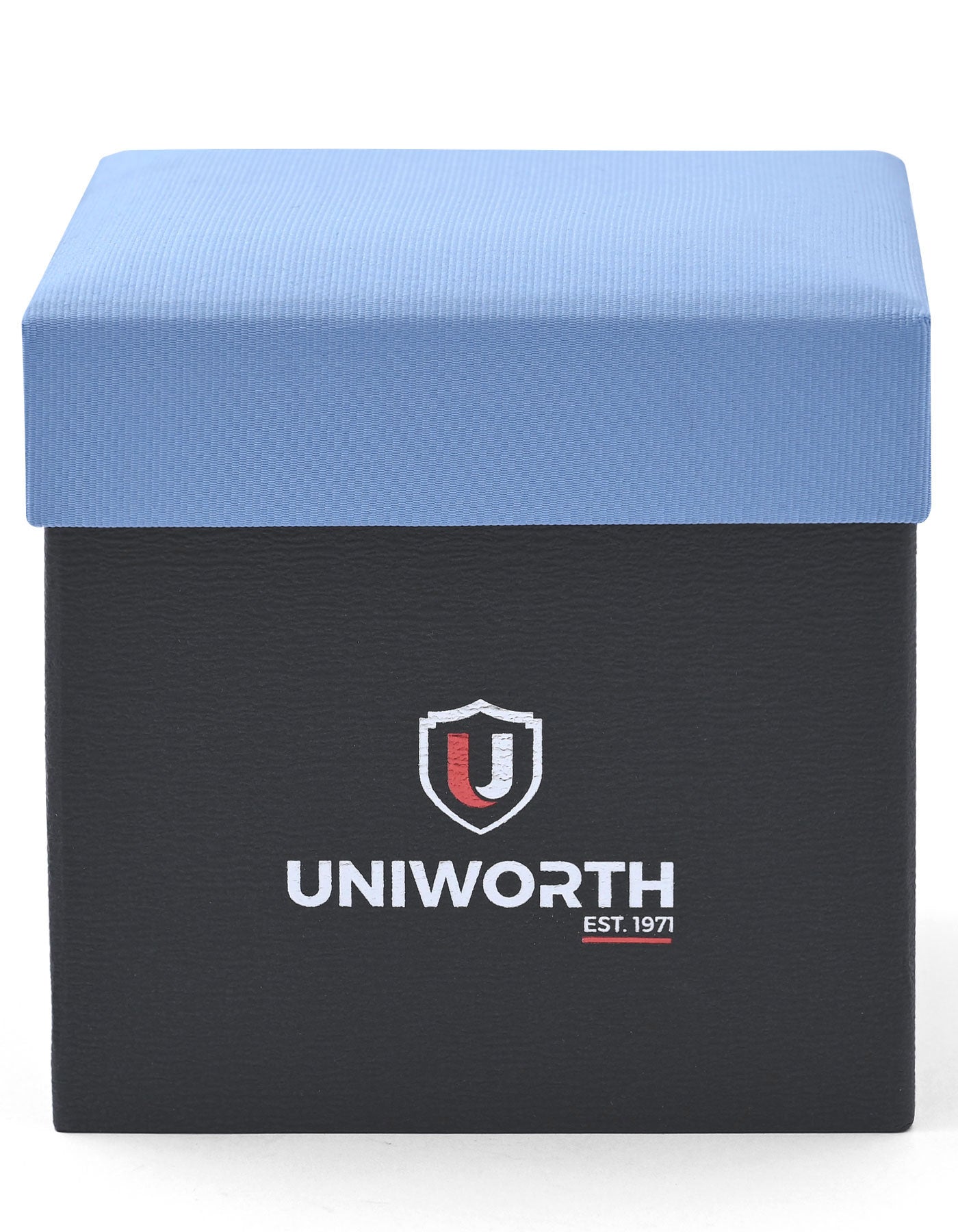 L Blue Geometric Cufflink Tie Set