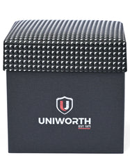 Black Geometric Cufflink Tie Set