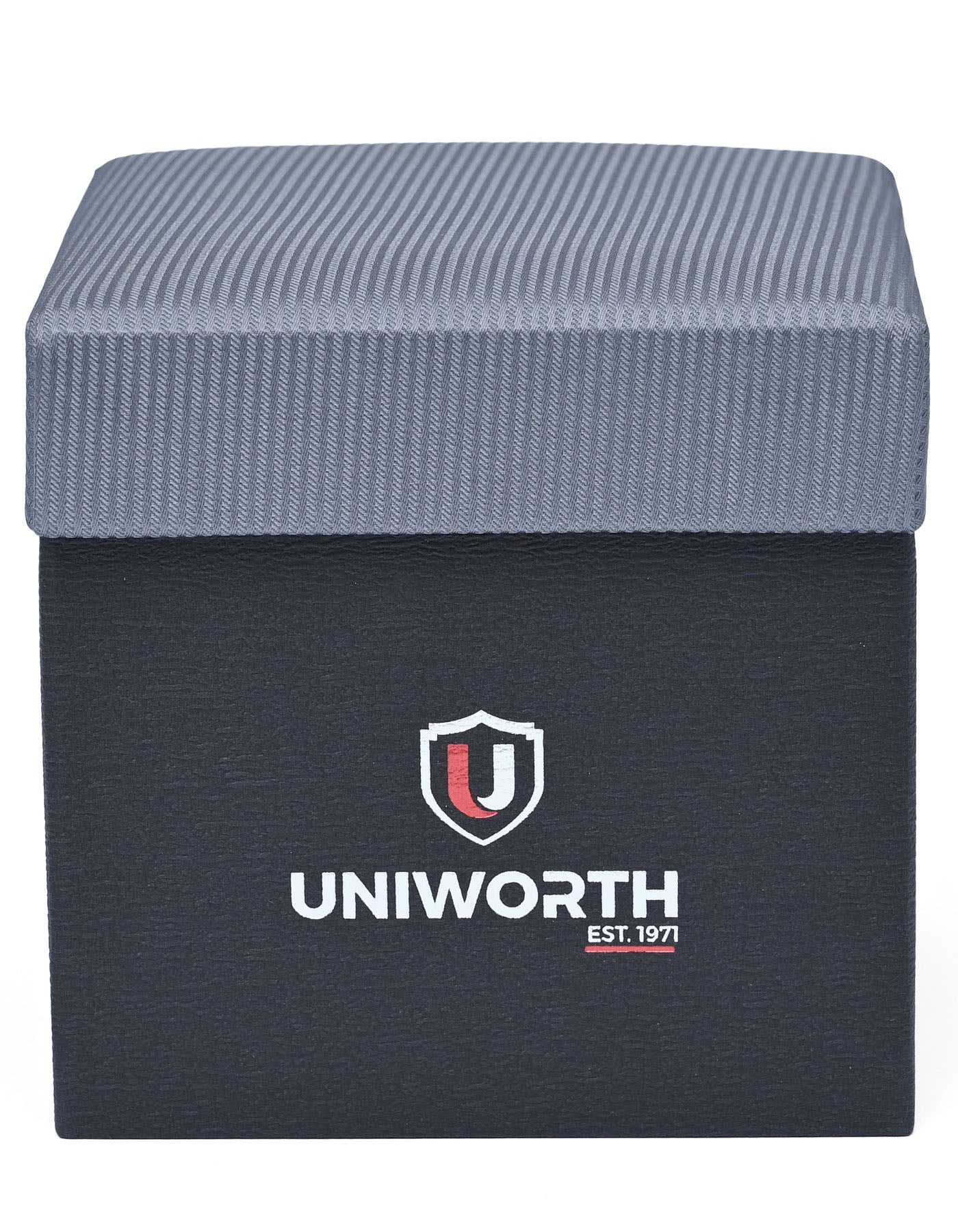 Grey Geometric Cufflink Tie Set