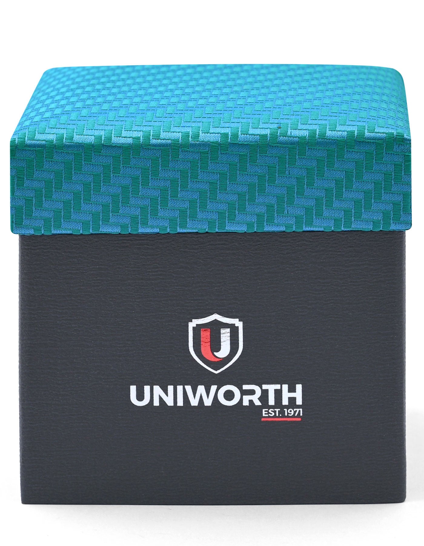 Turquoise Geometric Cufflink Tie Set