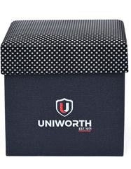 Black Geometric Cufflink Tie Set