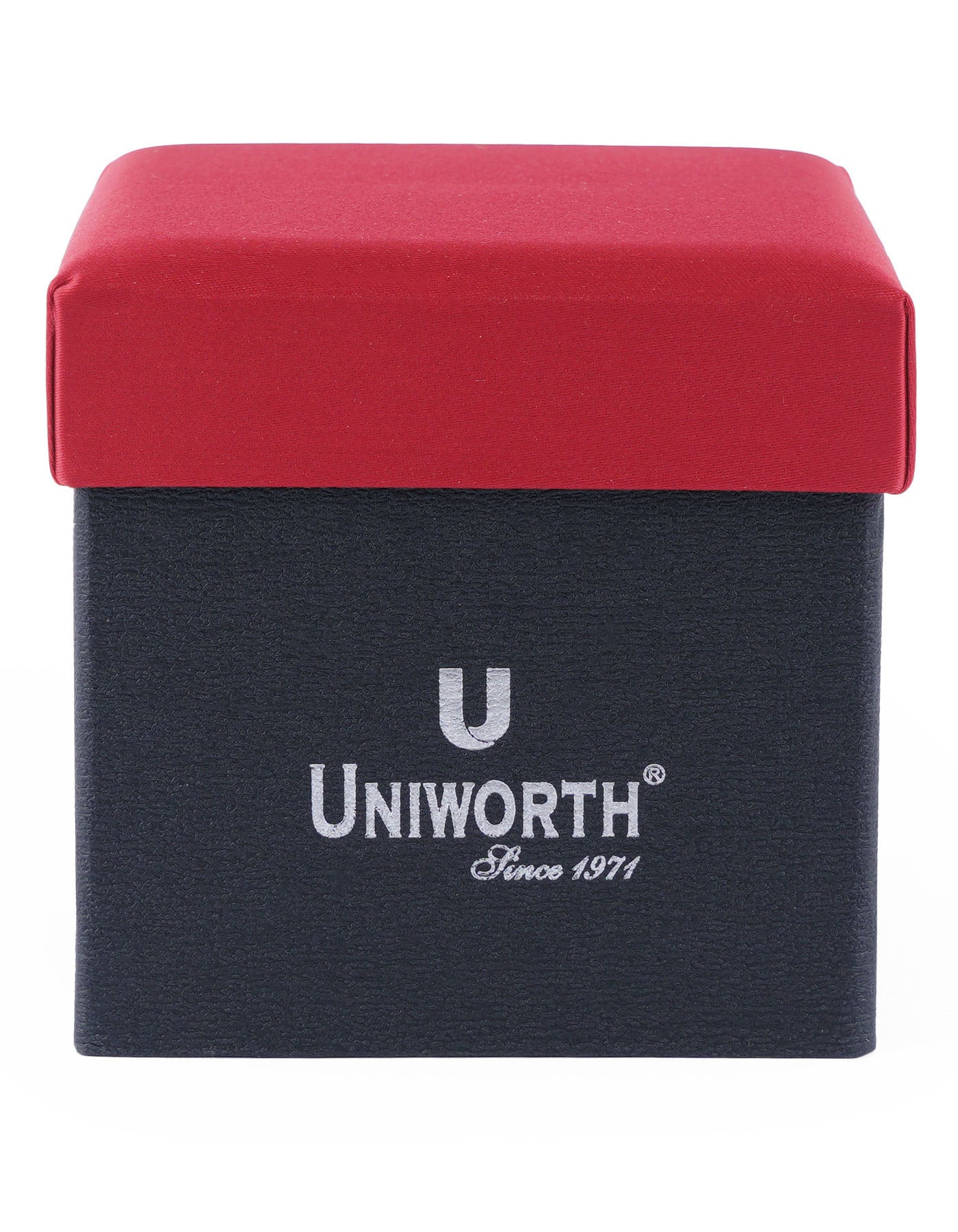 Red Plain Cufflink Tie Set