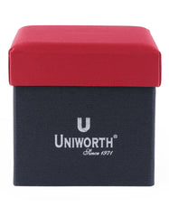 Red Plain Cufflink Tie Set