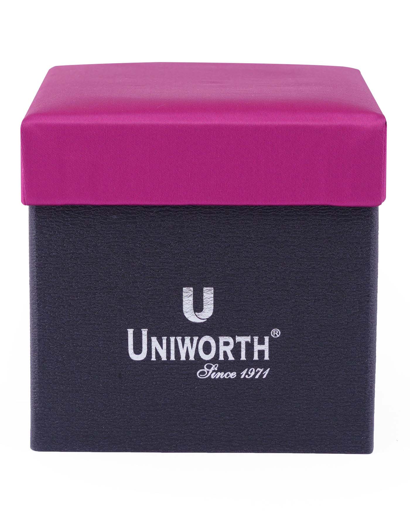 Magenta Plain Cufflink Tie Set