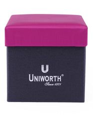 Magenta Plain Cufflink Tie Set