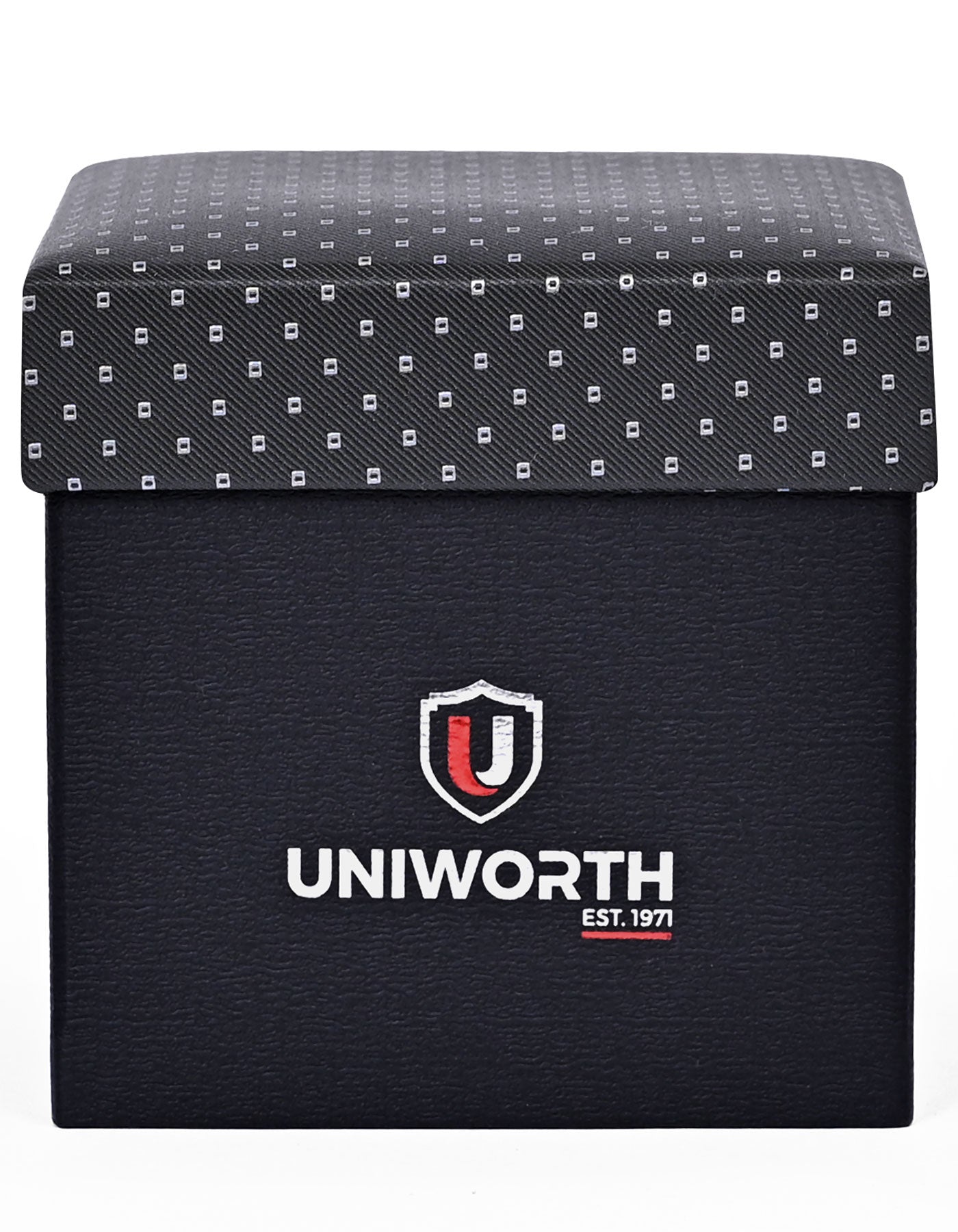 Black Geometric Cufflink Tie Set