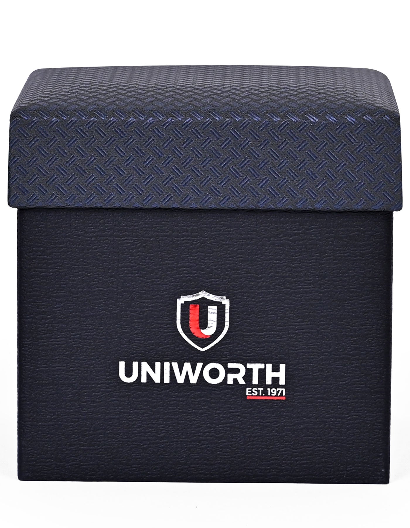 D Navy Texture Cufflink Tie Set