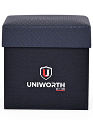 D Navy Texture Cufflink Tie Set