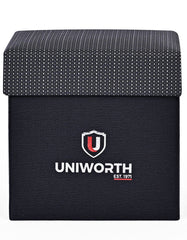 Black Geometric Cufflink Tie Set