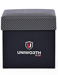 Black Geometric Cufflink Tie Set