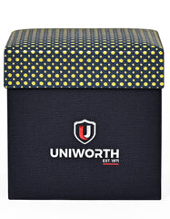 Blue Geometric Cufflink Tie Set