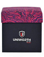 Red Paisley Cufflink Tie Set