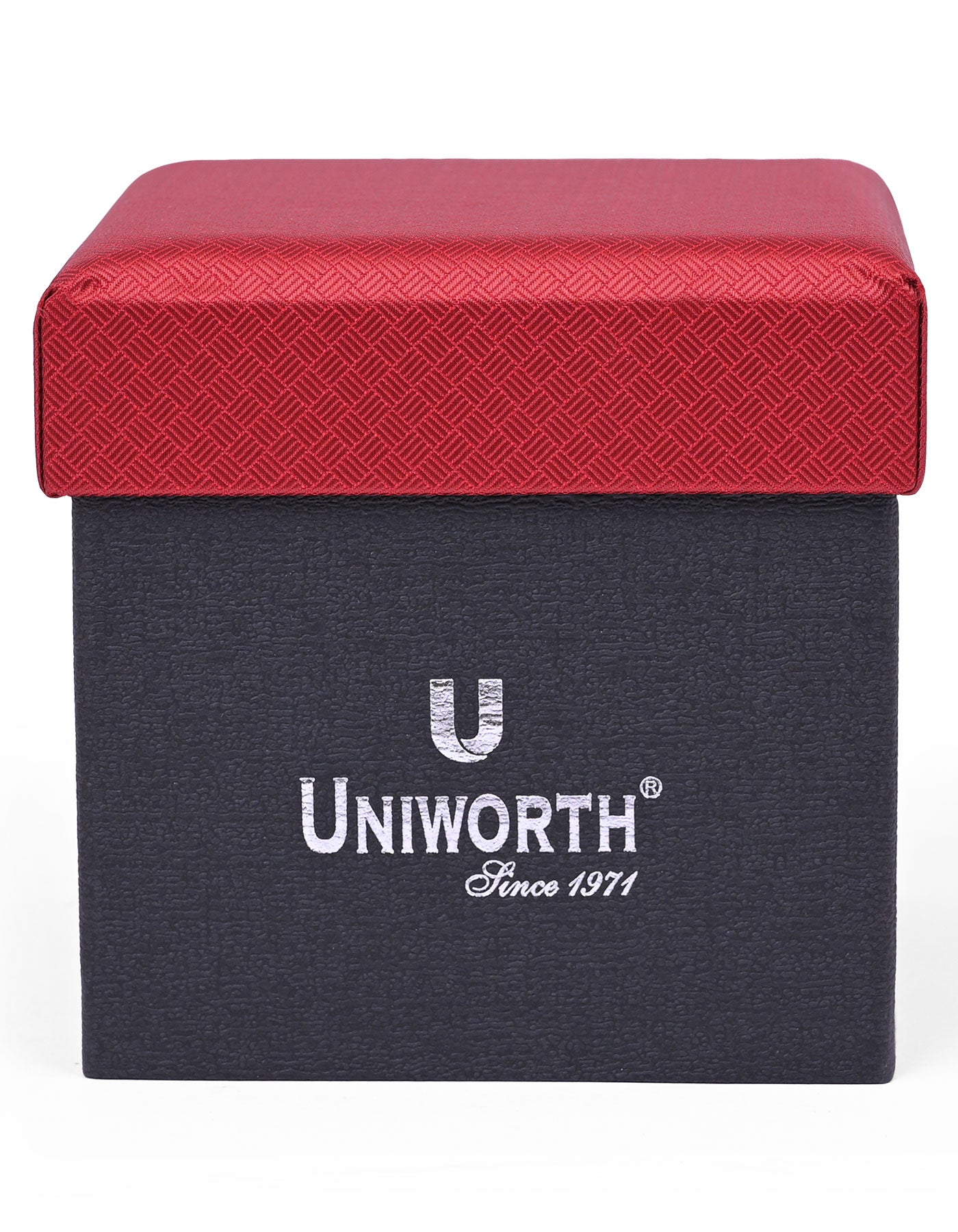 Maroon Self Cufflink Tie Set