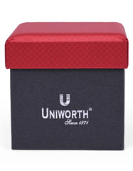 Maroon Self Cufflink Tie Set