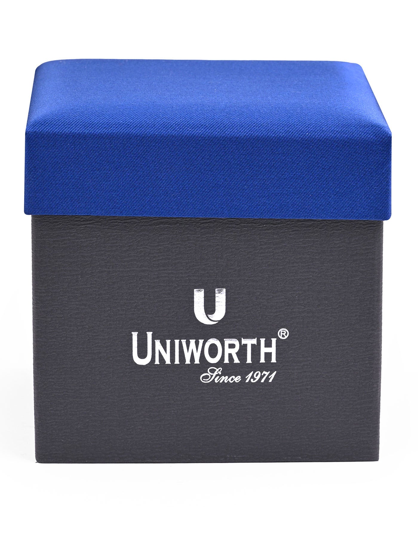 Blue Plain Cufflink Tie Set