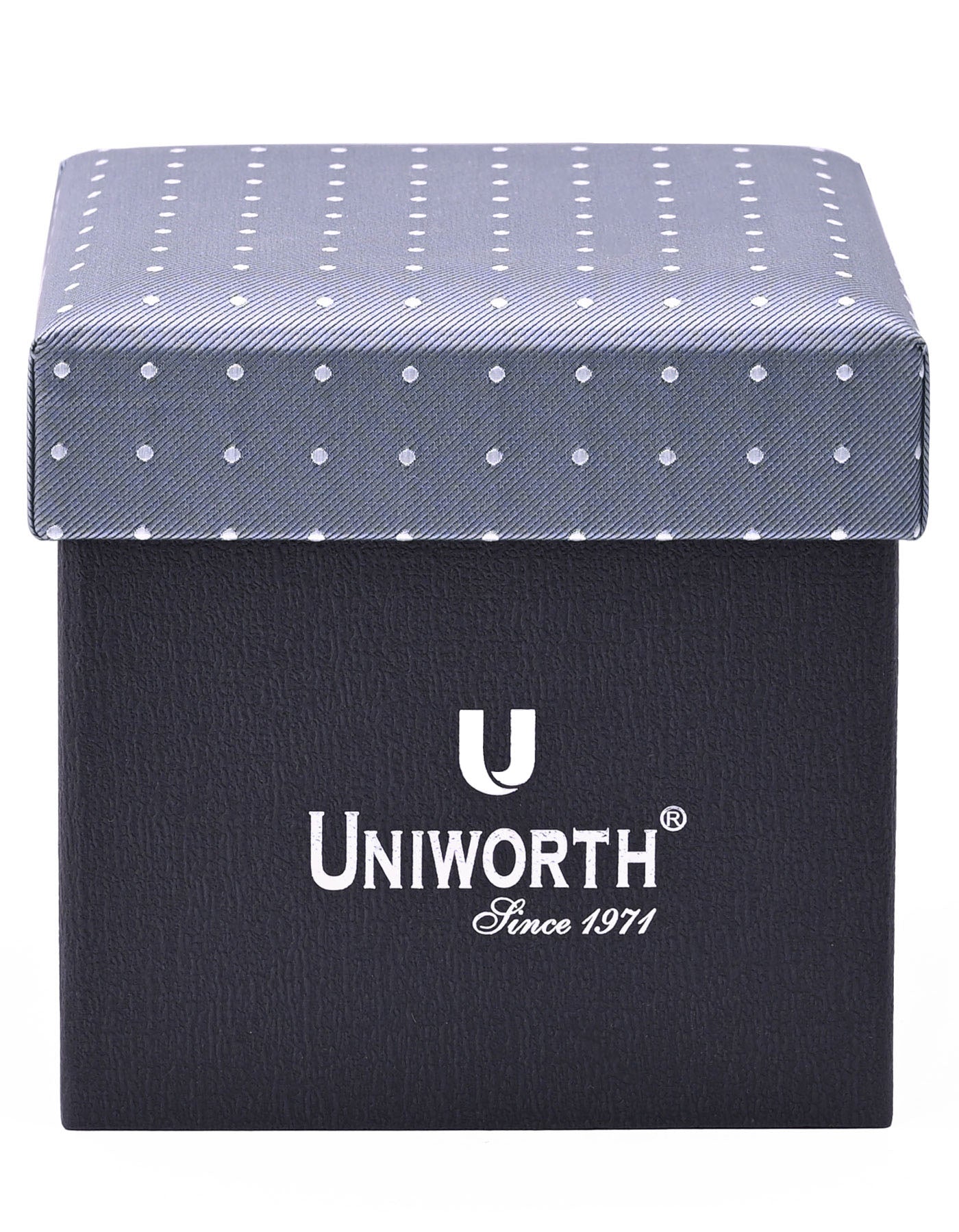 Grey Dotted Cufflink Tie Set