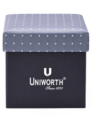 Grey Dotted Cufflink Tie Set