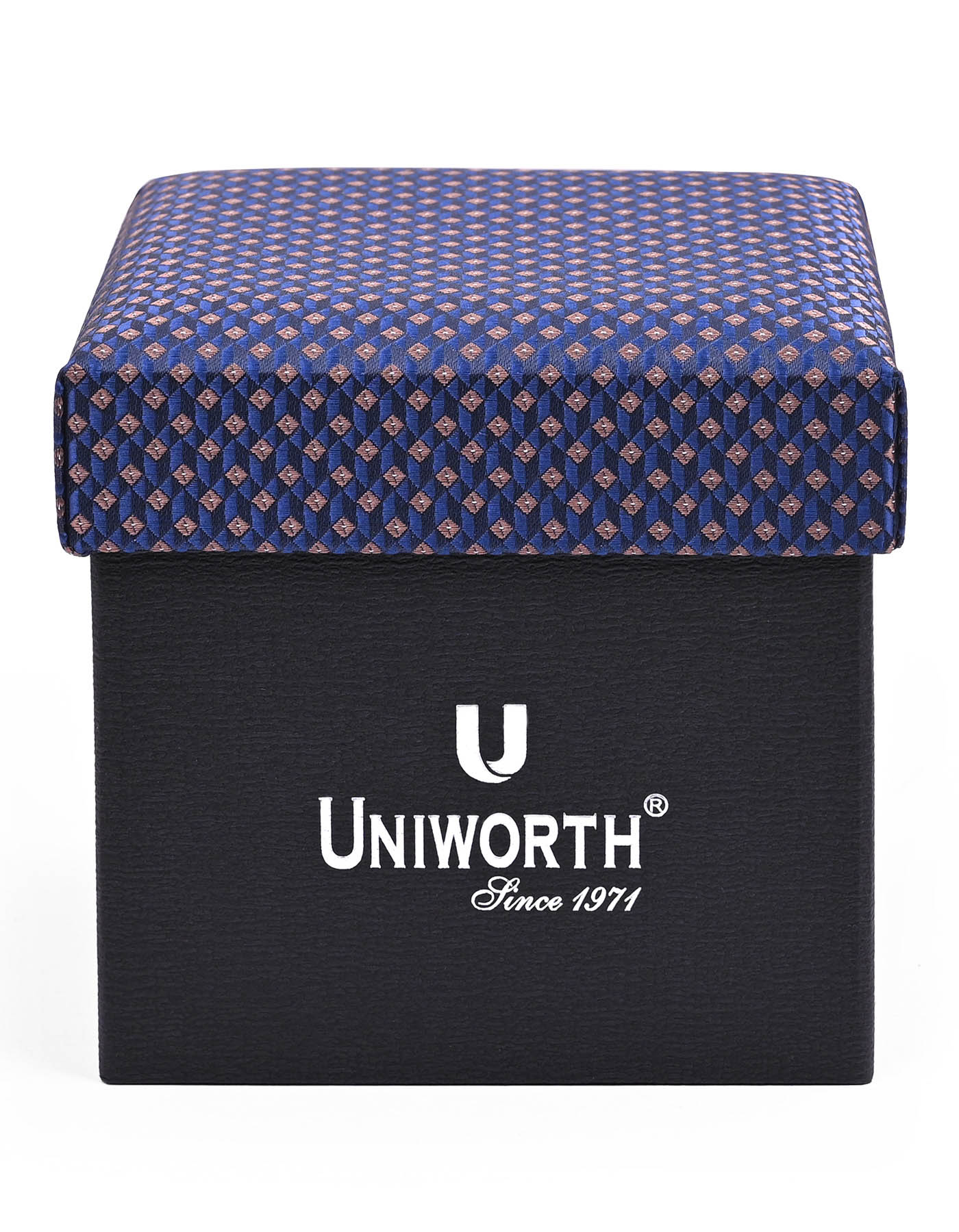 Navy Self Cufflink Tie Set