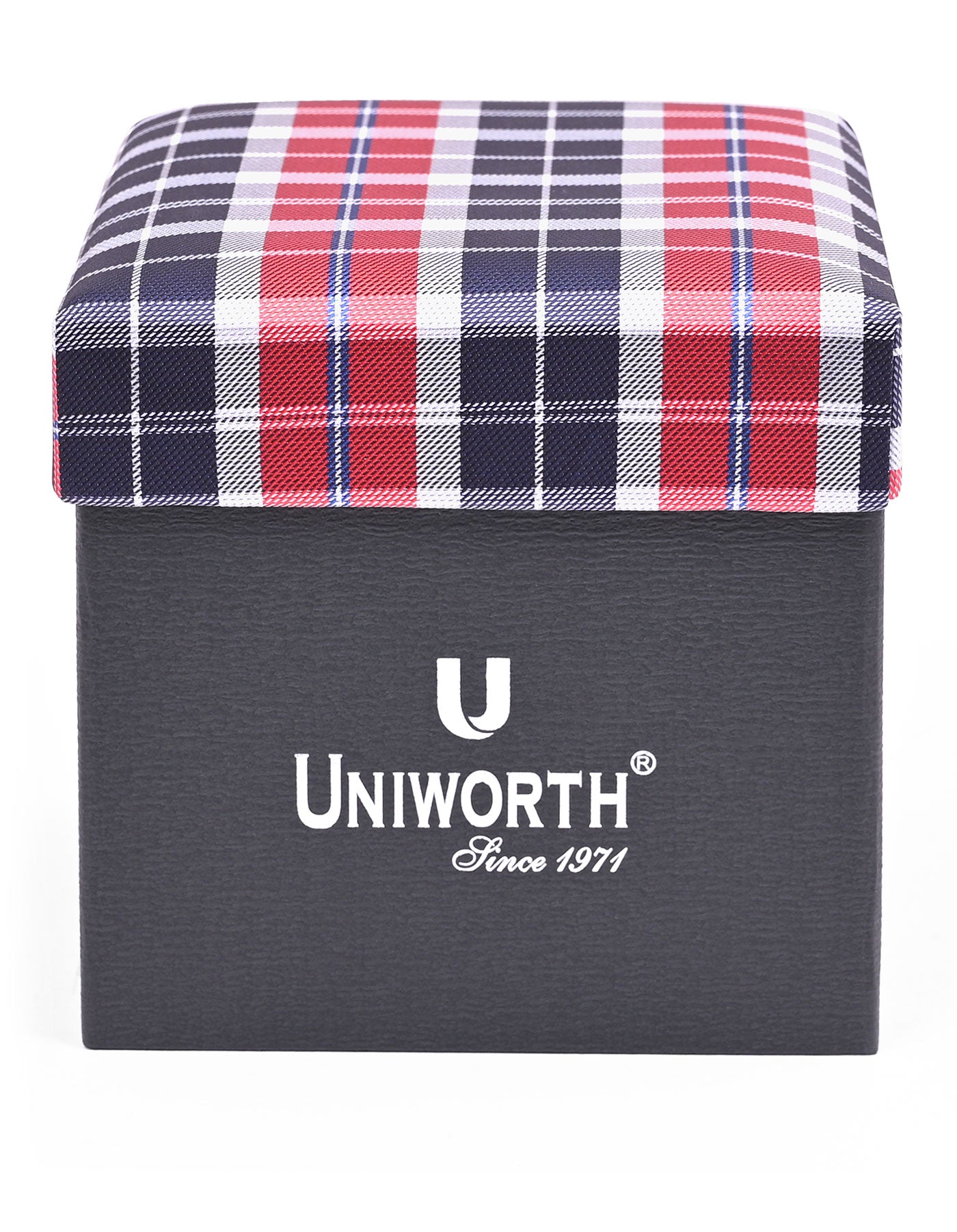 Red Check Cufflink Tie Set