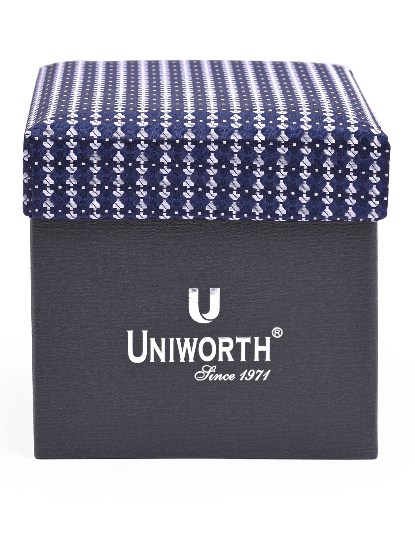 Navy Texture Cufflink Tie Set